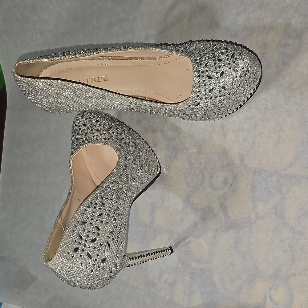 Women's Bigtree Rhinestone Fancy Dress-up Spiked Heels